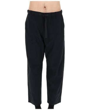 Maison Kitsuné Neutrals Relaxed Cropped Technical Polyamide Pants - Black