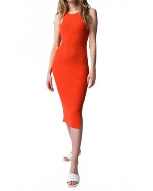 Rag & Bone Kishi Seamless Tank Dress - Red