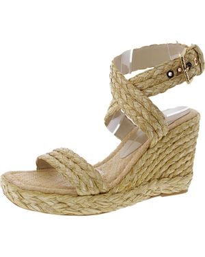 Dolce Vita Bhfo Buckle Manmade Wedge Heels - Natural