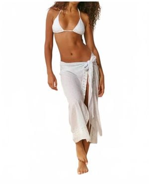 LoveShackFancy Emabella Sarong - White