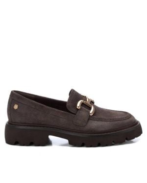 Xti Leather Moccasins - Brown