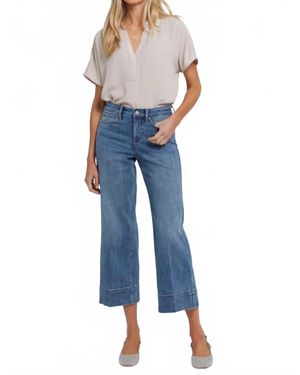 NYDJ Teresa Wide Leg Ankle Jeans - Blue
