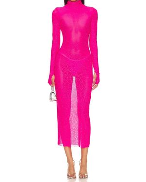 AFRM Shailene Rhinestone Dress - Pink