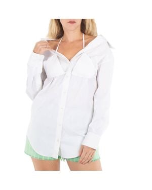 Alexander Wang Ladies Layered Bikini Shirt - White