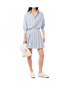 Lacoste Oversized Cotton Poplin Shirt - Blue