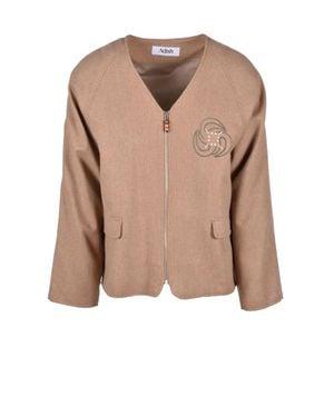 Adish Wool And Nylon Jacket - Natural