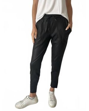 Six Fifty Coated Zip Jogger Pant - Black