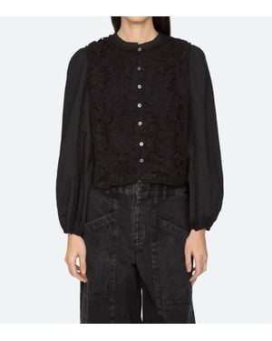 Sea Sabine Long Sleeve Top - Black
