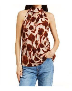 Drew Mallory Satin Top - Orange