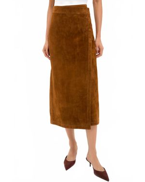 Hunter Bell Winona Midi Skirt - Brown