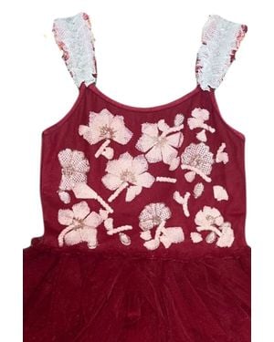 Ooh La Kids Tulle Formal Dress - Red