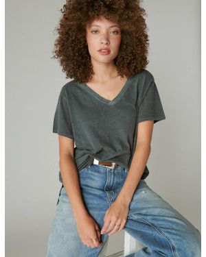 Lucky Brand Classic V-Neck - Gray