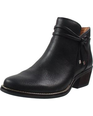 White Mountain Zipper Made Ankle Boots - Black