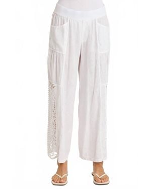 XCVI Astro Crochet Pant - White