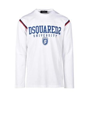 DSquared² Cotton Breathable T-Shirt - White