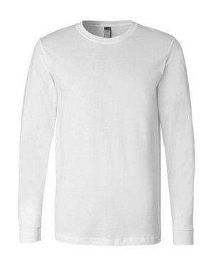 Bella Canvas Jersey Long Sleeve Tee - White