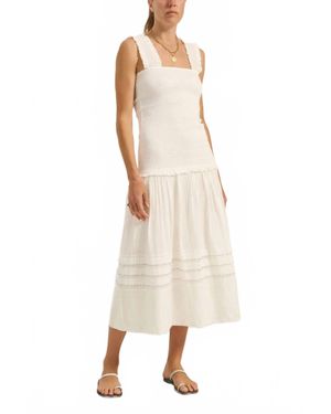ILIO NEMA Maia Midi Dress - Natural