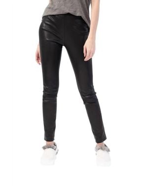 Rag & Bone Simone Lamb Leather Pants - Black