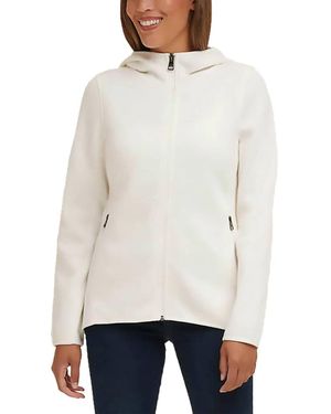 Andrew Marc Fleeced Lined Full Zip Jacket - White