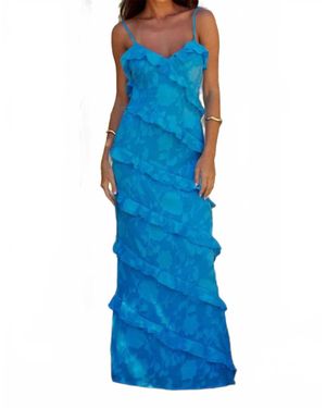 Runway Mandevilla Dress - Blue