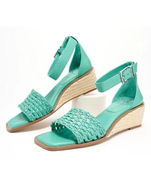 Vince Camuto Bretandi Sandals Wedge Heel Espadrille Zap487 - Blue