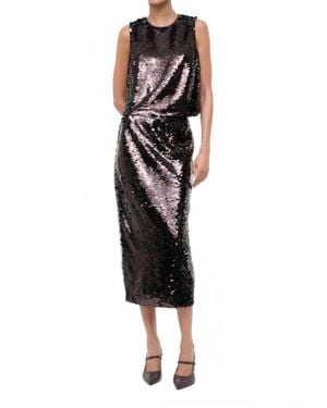 STAUD Ciara Midi Skirt - Black