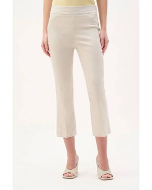Joseph Ribkoff Woven Millennium Flare Pants - Natural