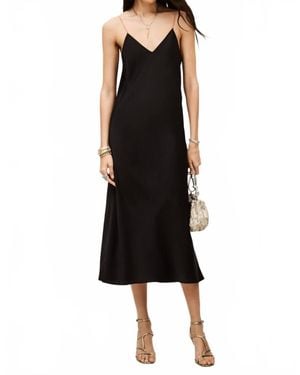Ba&sh Chiara V-Neck Midi Dress - Black