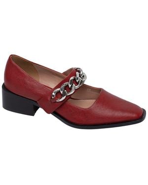 Linea Paolo Meryl Leather Pump - Red