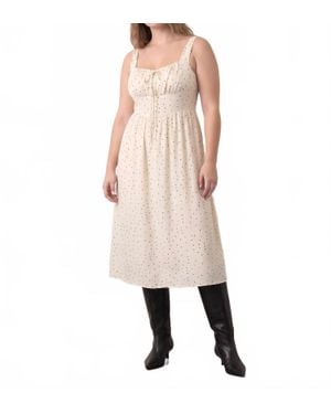 Sadie & Sage Letters Home Midi Dress - Natural