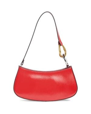 STAUD Ollie Leather Shoulder Bag, Cherry - Red