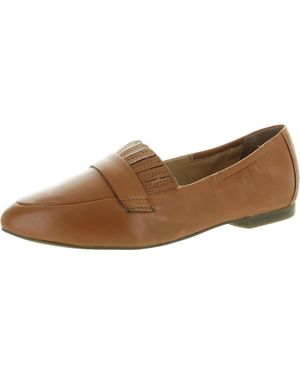 Trotters Emotion Tassel Leather Flat Shoes - Brown