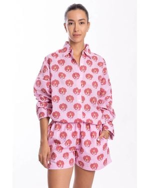 Bindu Robi Shorts - Red