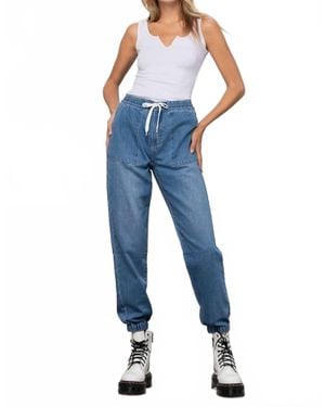 Insane Gene Britt High Rise Drawstring Sweatpants - Blue
