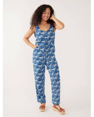 Mata Traders Julia Jumpsuit - Blue