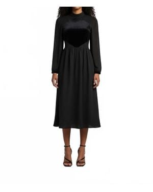 Esteem Couture Ny Vivian Midi Dress - Black