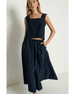 Nation Ltd Karin Tiered Skirt - Blue