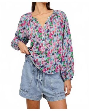 Rails Indi Long Sleeve Blouse - Blue