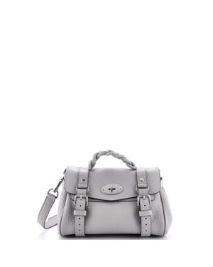 Mulberry Alexa Satchel Nm Leather Mini - Metallic