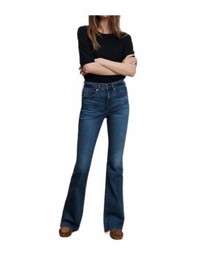 Veronica Beard Beverly High Rise Skinny Flare Jean - Blue