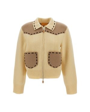 Guest In Residence Saddle Up Western Yoke Cashmere Jacket - Natural