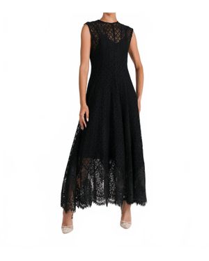 Lapeyre Emily Lace Event Dress - Black