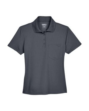 CORE365 Origin Performance Piqu Polo With Pocket - Black