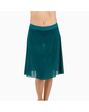 Calypsa 3In1 Swim Skirt With Attached Shorts - Green