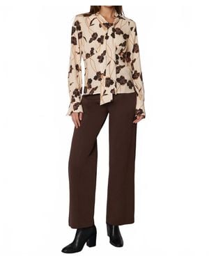 Lost + Wander Bella Vista Wide Leg Pants - Brown