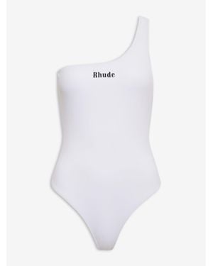 Rhude One-Piece Swim - White