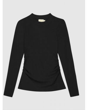Nation Ltd Rita Mock Neck Top - Black