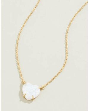spartina 449 Opaline Heart Necklace - White