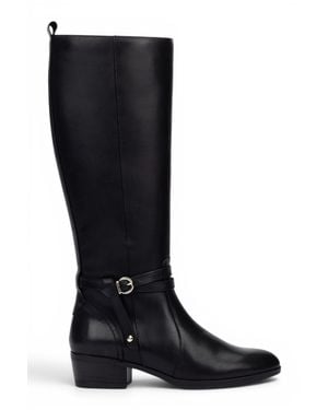 Pikolinos Knee High Tall Leather Boots - Black