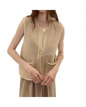 DELUC Anafi Knit Vest - Brown